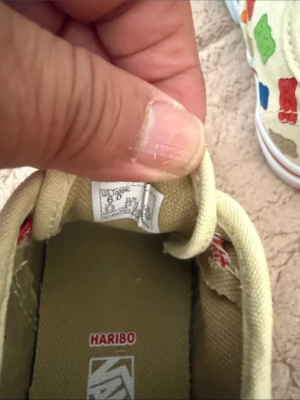 Vans x Haribo Toddler Gummy Bear Sneakers Size 6